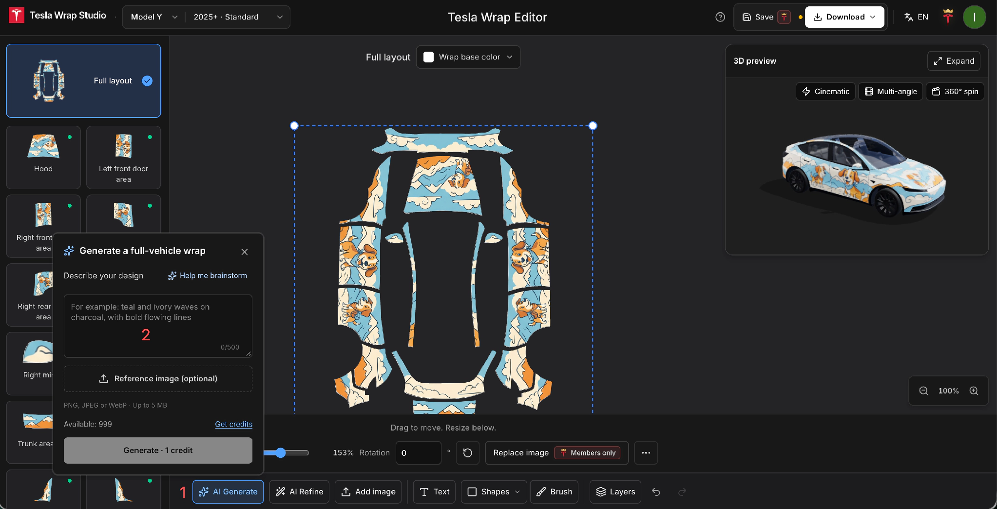 AI Generated Wrap