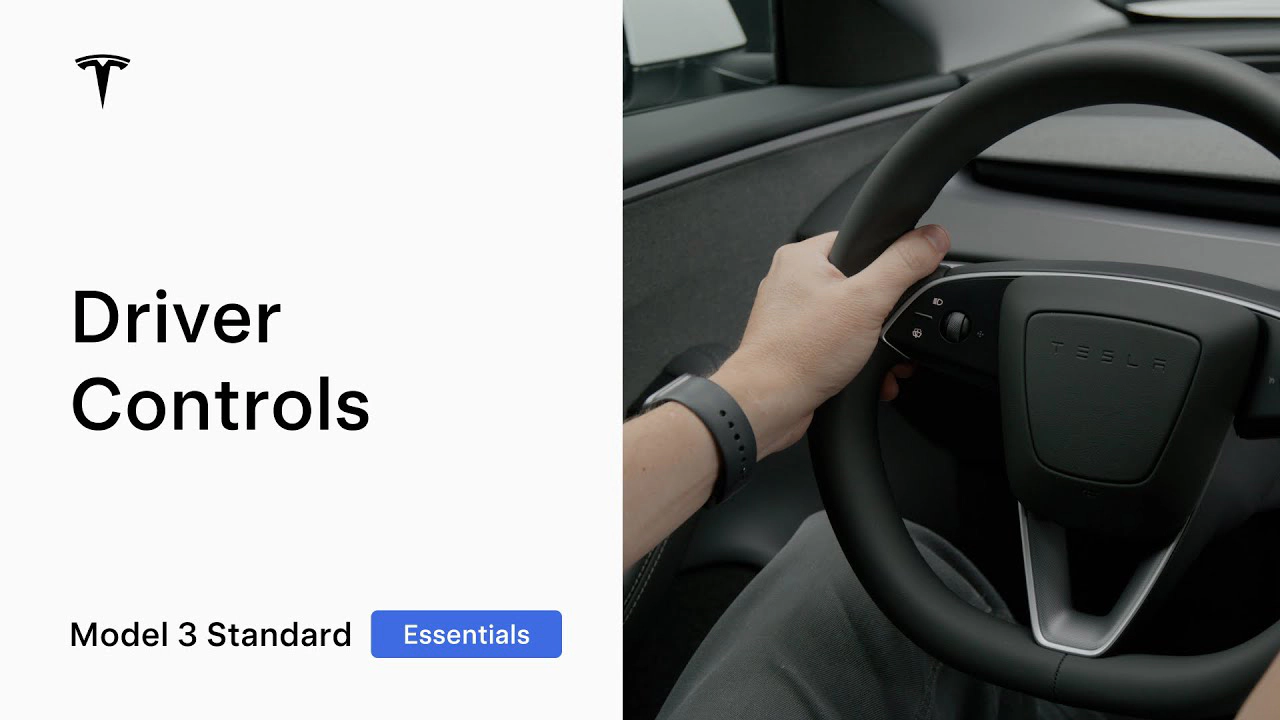Driver Controls | Model 3 Standard Essentials
